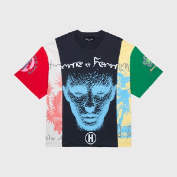 🔥HOMME + FEMME Authentic Graphic T-Shirt - Size Large NWT - Picture 1 of 8